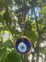 Evil Eye Tenture Murale NB-13 cm Nazar Boncugu Bonne Chance Charme Verre Art Décor pour Décoration Intérieure et Cadeaux de Pendaison de Crémaillère