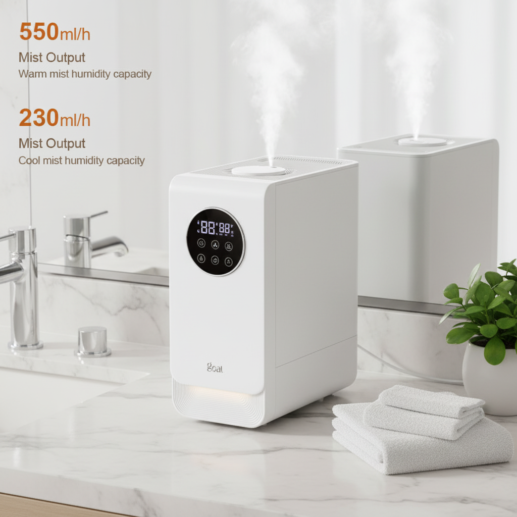 Smart Wifi Cool and Warm Mist Large Capacity 6.5L Hybrid Aroma Purifier Diffuser Air Humidificadores With LED Aromatherapy Light