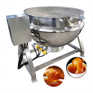 HNOC <span class=keywords><strong>Industrial</strong></span> de acero inoxidable tipo GLP Jam Cook Jacketed Kettle Steam Small 200 <span class=keywords><strong>litros</strong></span> <span class=keywords><strong>Olla</strong></span> <span class=keywords><strong>a</strong></span> <span class=keywords><strong>presión</strong></span> con Mezclador - Product Image 1