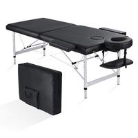 Table de massage portable SW Beauty Bed Set, cadre en aluminium, légère, hauteur réglable, pliable en 2 sections.