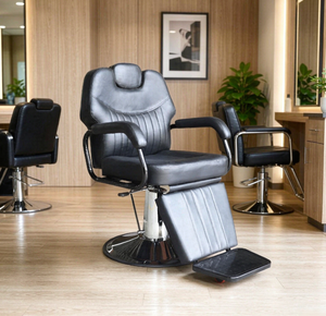 Fauteuil de Barbier Hydraulique Inclinable — Chaise de Coiffure Professionnelle pour Salon, Fauteuil Inclinable pour Lavage de Cheveux - Product Image 1