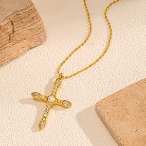 Diseño Exclusivo Invertido Cruzado de Tendencia Internacional con Acabado PVD Arcoíris y Detalles Estampados de Precisión - Product Image 3