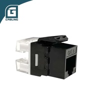 Acoplador Keystone Jack Gcabling Network UTP RJ45 Hembra a Hembra 8P8C Cat5 Cat6 Cat6a Sin Blindaje con Diferentes Colores