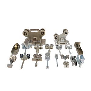 Lắp ráp xe đẩy thép mạ kẽm, cho con lăn treo đường ray cao hơn, xe đẩy chùm được sử dụng cho chuồng nặng hoặc cửa trượt - Product Image 1