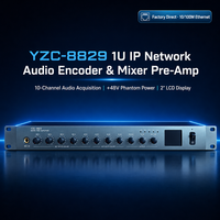 Encoder Audio IP Ethernet Profesional dengan Pre-Amp, Input Prioritas EMC, dan Output XLR Seimbang untuk Pusat Perbelanjaan