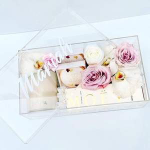 Caja de recuerdo de acrílico transparente grande personalizada, caja de recuerdo de acrílico rectangular, caja de bautismo de <span class=keywords><strong>bautizo</strong></span> griego - Product Image 1