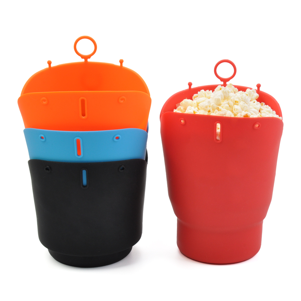 Силиконовые миниатюрные коробки для попкорна RENJIA, контейнер для чашек, чаши, силиконовые чашки для приготовления попкорна в микроволновой печи