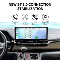 ZWNAV Penjualan Terlaris Radio Mobil Android 17 Inch Layar Sentuh 2K Multimedia Carplay untuk Toyota Sienna 2021-2025 dengan GPS DSP