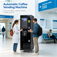 Distributeur automatique de café en gros pour usine, station de café autonome, API SDK ouverte, machine à café intelligente IoT