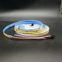 Bande lumineuse LED COB à effet de course de chevaux 24V WS2811 adressable blanche 360 LED/m haute densité ruban de course 10mm PCB 10m