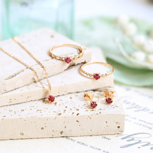 Retro romántico moderno reconstrucción amor pasión dignidad capas llama Natural rubí anillos regalo emocional - Product Image 6