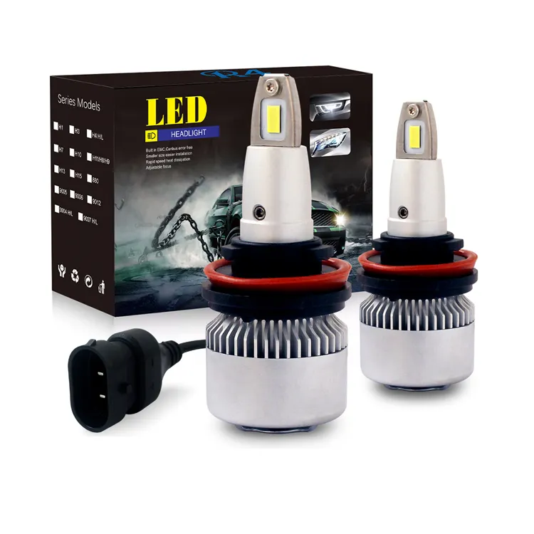 Raych Super Heldere 360 Beam Angel Led Koplamp R4 9005 9006 80W 16000lm Led Lampen Led-lampen Voor Alle auto