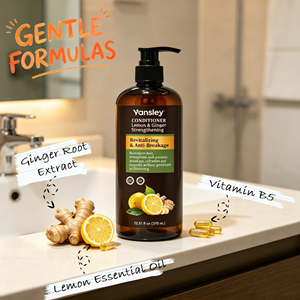 Après-shampoing hydratant et adoucissant à la kératine hydrolysée Yansley, huile d'arbre à thé, essence de romarin, réparation des racines des cheveux - Product Image 4