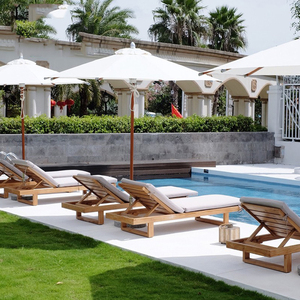 Meuble de jardin en teck de luxe pour activités extérieures, lit de <span class=keywords><strong>piscine</strong></span>, chaise de soleil - Product Image 2