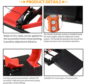 Plateforme élévatrice professionnelle pour <span class=keywords><strong>moto</strong></span> de 600 kg – Équipement de réparation et de levage pour <span class=keywords><strong>moto</strong></span> - Product Image 3