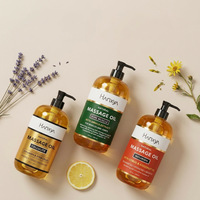 Huile de massage naturelle pour le traitement de la cellulite, raffermissante pour le corps, tonifiante pour la peau, huile essentielle en gros, marque privée, 260 ml, parfum herbacé
