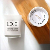 Bougie artisanale sans fumée en cire de soja et huile essentielle, dans un bocal en verre, style INS, parfum d'ambiance pour la maison, vente en gros, cadeau, bougies parfumées
