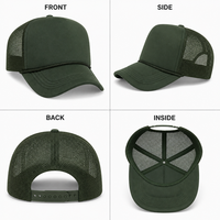 Casquette de baseball trucker vierge personnalisable, avec face en mousse et dos en maille, fermeture snapback, visière incurvée réglable, unisexe, vente en gros, OEM, faible MOQ