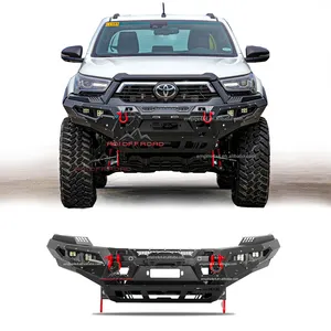 Top Pickup 4x4 BULL BAR in acciaio paraurti anteriori posteriori per-toyota hilux revo conquista rogue vigo revo rocoo 2021 2022 2023