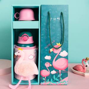 PINKAH – thermos isolé pour enfants, gobelet sous vide, animaux, flacon de voyage, tasse, flacon sous vide en acier inoxydable, 20oz - Product Image 2