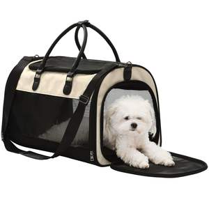 लक्जरी कपड़े नरम-पक्षीय यात्रा वाहक पोर्टेबल पालतू जानवर वाहक बैग - Product Image 1