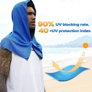 Cooling Hoodie Towel Cooling Towels Quick Drying Absorbent Towels for Neck and Face Uv Sport Workout Camping Cycling - Product Image 5