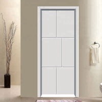 Maison sur mesure hôtel intérieur wpc chambre toilette salle de bain bois pvc porte à persiennes avec persienne