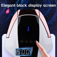 Sèche-ongles UV LED rechargeable 96W économique, lampe à ongles à séchage rapide, batterie 15600 mAh pour usage domestique et professionnel en salon