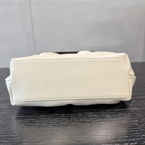 Style Crème Français Cuir Pleine Fleur Sac à Main Femme Minimaliste Texture Napa Lisse Sac Épaule Clutch Luxe Portefeuille - Product Image 3