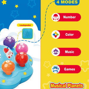 I Trending Montessori pianeti musicali che imparano il riconoscimento dei colori linguistici neonato nuovo giocattolo con luci - Product Image 4