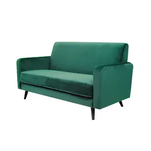 Ensemble en bois de meubles d'hôtel et de salon de style américain de sofa de 2 places vert moderne-applicable pour l'hôpital et l'OEM
