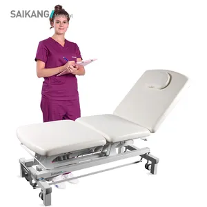 SAIKANG — lit d'examen médical, Table réglable à 3 fonctions, en acier inoxydable, pour clinique médicale, Table d'examen des patients, offre spéciale X27