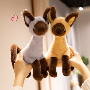 Jouet en peluche animal simulé lapin, vieux maître marionnette chat, chat, jouet pour chien, poupée compagnon pour enfants, cadeau - Product Image 4