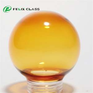 Abat-jour de table en verre borosilicate 3.3 de couleur ambre, fait main, avec douille G9, unique, fabriqué en Chine pour la décoration intérieure - Product Image 2