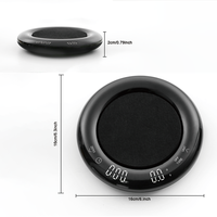 Alat Barista Laris Manis Timbangan Kopi Bulat USB Rechargeable Layar LED Dengan Timer Akurasi 2000g 0.1g