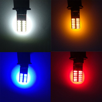 Bombillas LED T10 W5W 24 SMD 4014 194 para Automóviles, Iluminación para Autos, 12V 24V, Lámpara LED para Auto, Canbus, Sin Error, Sin Polaridad, Rojo, Ámbar, Azul
