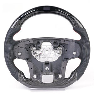 Volante Deportivo Todoterreno Personalizado, Iluminado, <span class=keywords><strong>de</strong></span> Fibra <span class=keywords><strong>de</strong></span> Carbono y Cuero Perforado, Compatible con Ford Ranger Everest 2016-2020 - Product Image 2