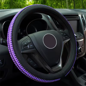 Housse de <span class=keywords><strong>volant</strong></span> en <span class=keywords><strong>silicone</strong></span> pour voiture et camion, durable et à la mode, en cuir PU - Product Image 3