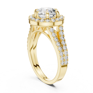 แหวนเพชรเลี้ยงในห้องปฏิบัติการทรงกลมแบบคลาสสิก ทอง 18k สำหรับผู้หญิง ตัดแบบบริลเลียนท์ รับรองคุณภาพ เหมาะสำหรับเป็นของขวัญวันครบรอบแต่งงาน - Product Image 6