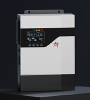Onduleur solaire hybride monophasé CE pour 5-12KW, silicium monocristallin, MPPT, lithium-ion, 48V 220V, usage commercial