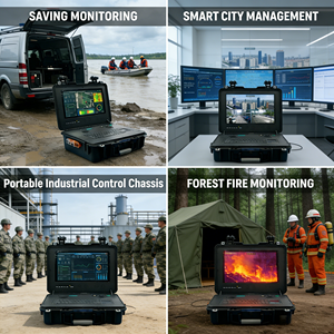 Moniteur <span class=keywords><strong>portable</strong></span> TFT LCD 1080P avec écran tactile capacitif 10 points, luminosité 1000 nits, compatible Windows/Android pour <span class=keywords><strong>station</strong></span> de sol de drone - Product Image 1