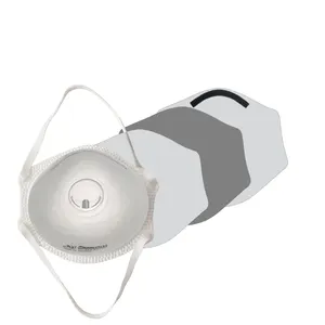 2024 N95mask With Valved Cup Moulded N95 Mask Disposable Safty N95 Respirator Mask N95 Disposable Mask