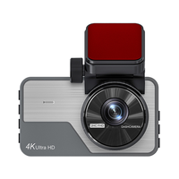 Caméra de voiture Ultra-haute définition 4K + 2K double enregistrement Vision nocturne Détection de collision Connexion WIFI 3 pouces pour téléphone portable