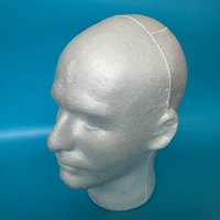 Support de perruque mannequin en mousse moulée, modèle tête et cou féminin blanc et noir, pour la décoration intérieure et la mode, économique