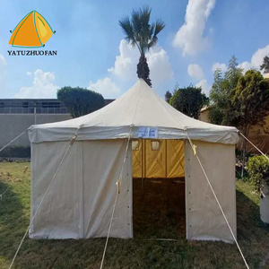 Özel Orta Doğu Çadırı Demir Çerçeveli Çadırlar Açık Hava Çöl Su Geçirmez Çadırı Aile Mülteci Yardım Çadırı Kanvas Çadır - Product Image 4