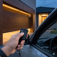 Télécommande de porte de garage/porte d'entrée 433,92 MHz à code roulant uniquement compatible avec le transmetteur porte-clés PUJOL VARIO