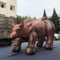 Grand bison gonflable réaliste personnalisé pour décorations de parc à thème, bétail gonflable
