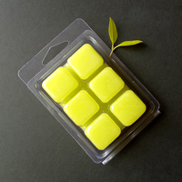 Bougies de fusion de cire coulée à la main fortement parfumées, cubes de cire parfumés, paquets de 6