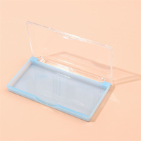Boîte de rangement pour extensions de faux cils avec logo personnalisé Palette en plastique Organisateur de cils Présentoir Outils de maquillage Fournitures