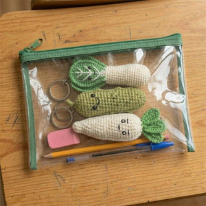 Vente Flash : Jouet Sensoriel Kawaii en Forme de Légume, Poupée Amigurumi Mooli au Crochet, Porte-clés, Jouet Anti-stress Amigurumi au Crochet Click Clack - Product Image 3